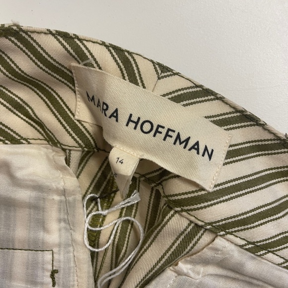 Mara Hoffman trousers - sage stripe - worn once ! - Picture 4 of 6